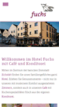 Mobile Screenshot of hotel-fuchs.de