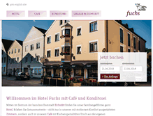 Tablet Screenshot of hotel-fuchs.de